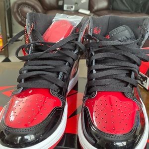 Air Jordan 1 retro high, Patent leathers bred